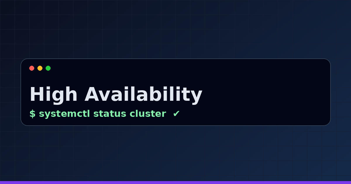 High Availability (HA)